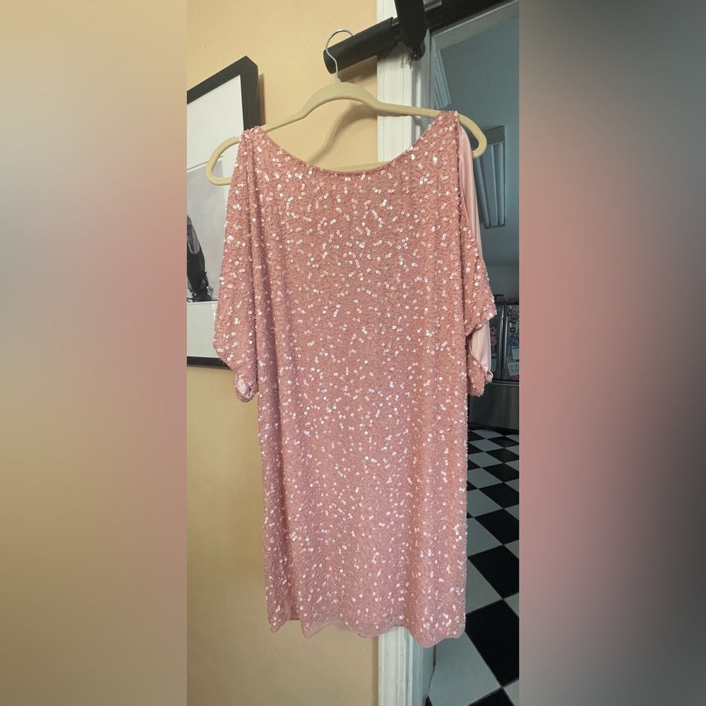Aidan Mattox Blush Pink Dress